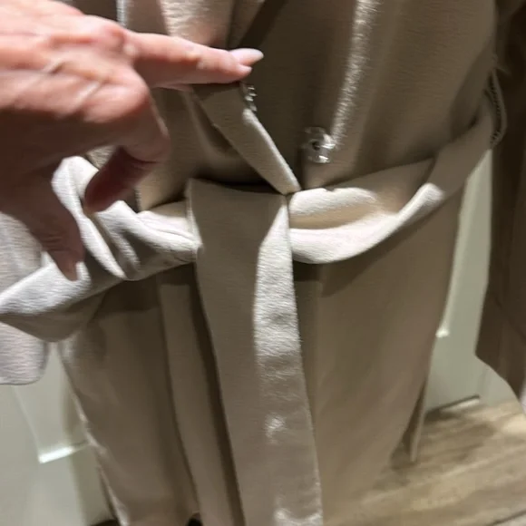 Aritzia Babaton camel coloured coat. Belt, waste snap. Wool blend coat, size L. - Picture 3 of 11